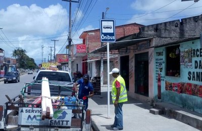 Nova sinalização beneficia usuários do transporte público