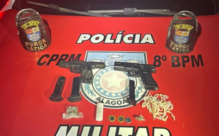 Polícia Militar apreende armas, drogas e dinheiro em operações no interior de Alagoas