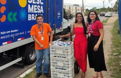 Sesc Mesa Brasil beneficia mais de 2,5 mil pessoas com doações arrecadadas em ações solidárias