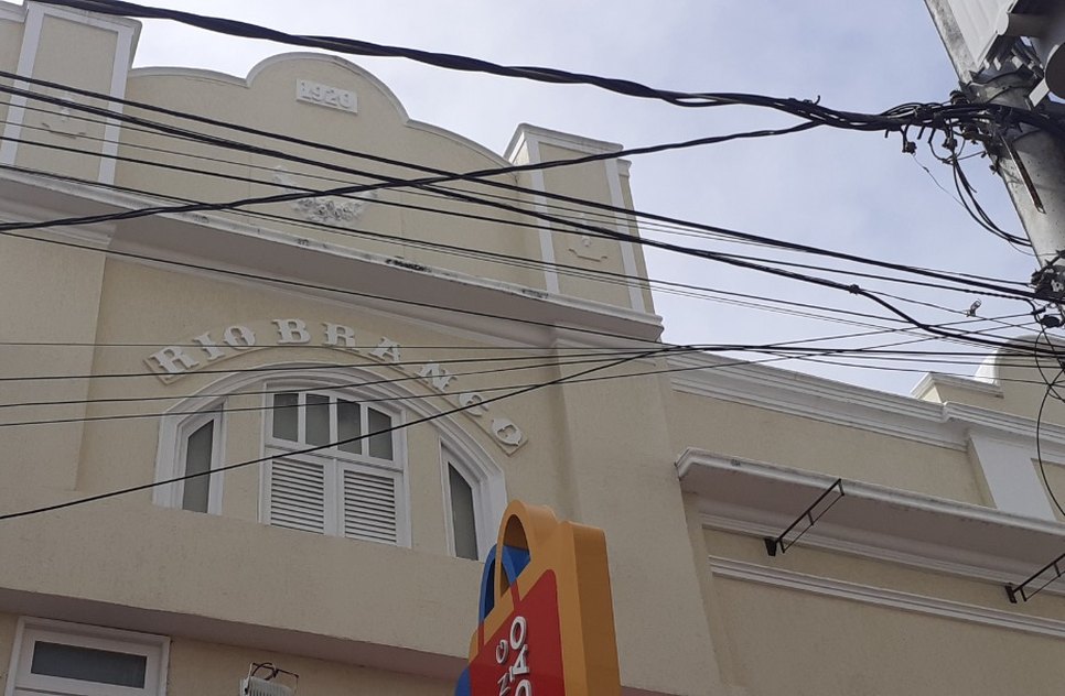 WhatsApp Image 2022-05-04 at 16.54.26.jpeg / Foto: Imagem atual da fachada do antigo Cine Rio Branco. Foto: Anderson Bruno.