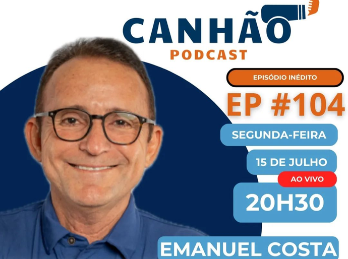 Capitão Emanuel Costa é o convidado do episódio #104 do Canhão Podcast