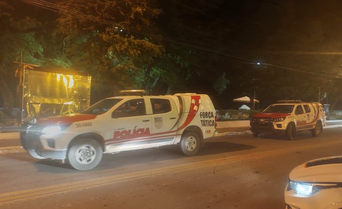 Força Tática durante operação