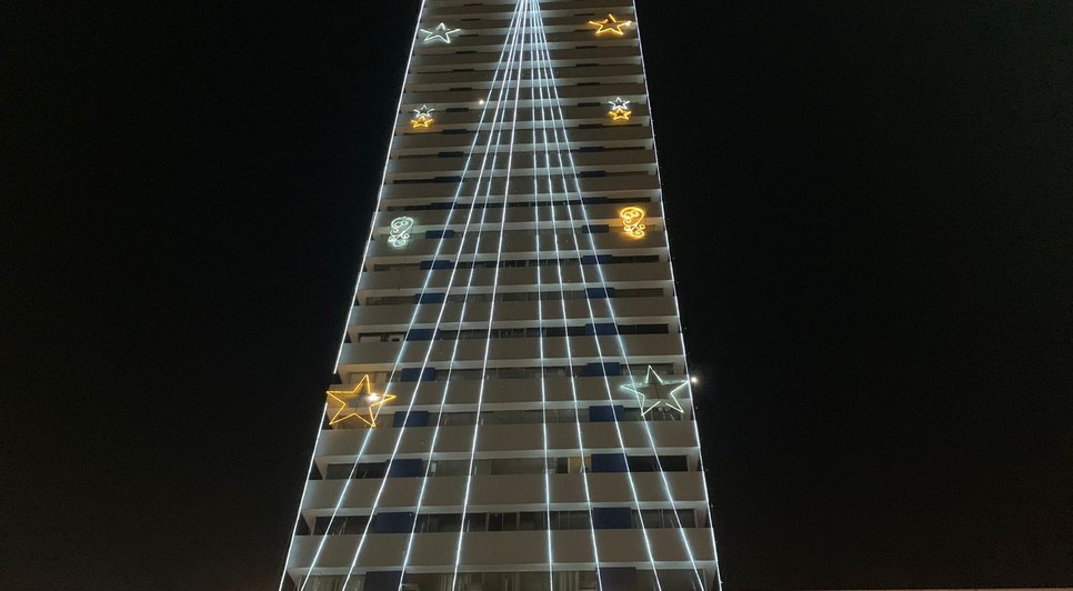Prédio Maria Feliciana será iluminado com decoração natalina em Aracaju