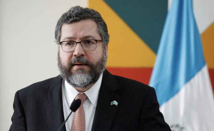 Ministro das Relações Exteriores, Ernesto Araújo, na Cidade da Guatemala