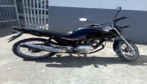 moto apreendida  / Foto: 1º BPCom