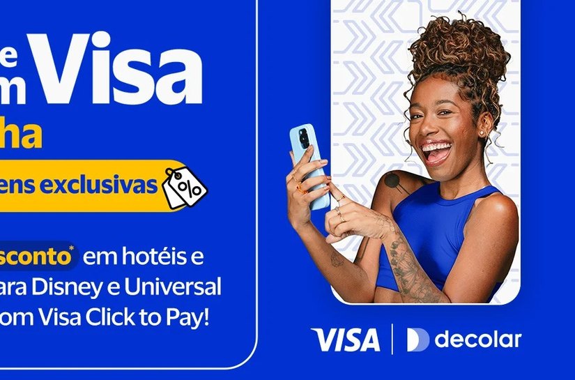 Decolar integra Click to Pay da Visa para oferecer uma experiência de pagamento mais simples e seguro aos seus clientes