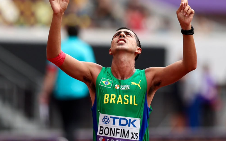 Caio Bonfim abre Mundial de Tóquio com medalha de prata nos 35 km da marcha atlética