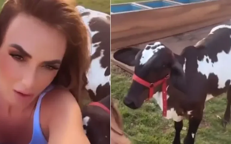 Nicole Bahls passa 'perrengue' com  sua nova vaquinha Anitta e vídeo viraliza
