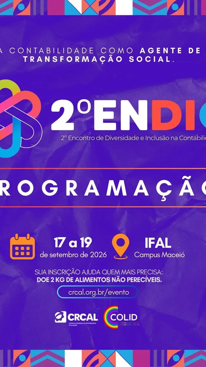 CRCAL realiza 2º ENDIC e coloca Alagoas no centro do debate nacional sobre diversidade e inclusão na Contabilidade