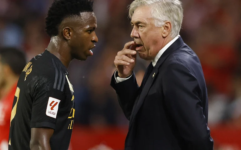 Vinicius Jr. está de volta à melhor forma, diz técnico do Real Madrid