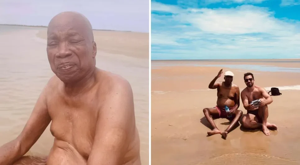 Aposentado dos palcos, Milton Nascimento curte dia de praia e publica registrado raro com filho em Sergipe; VÍDEO
