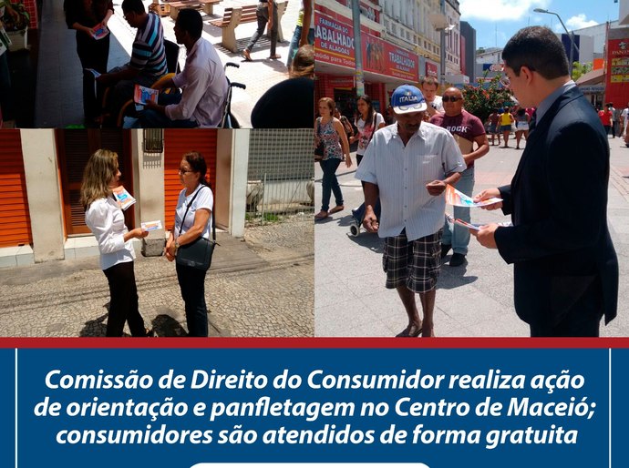 Comissão de Direito do Consumidor da OAB faz ação de orientação no Centro