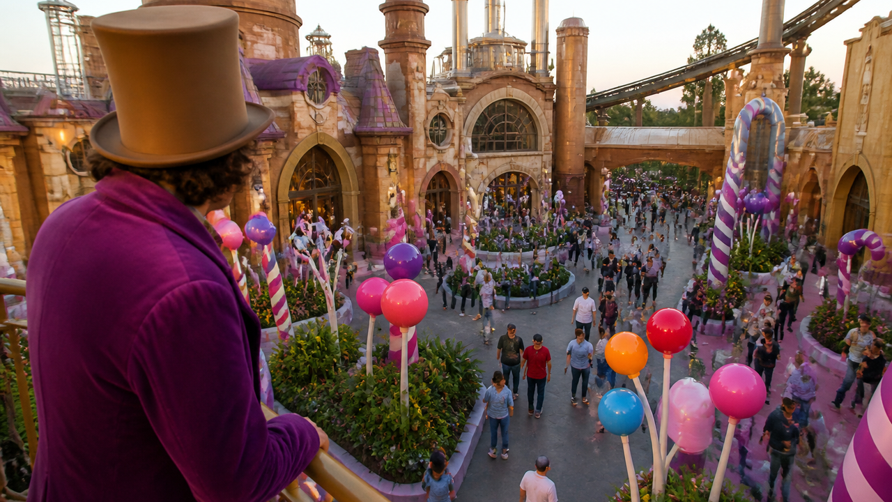 Universo de Willy Wonka ganha vida no México