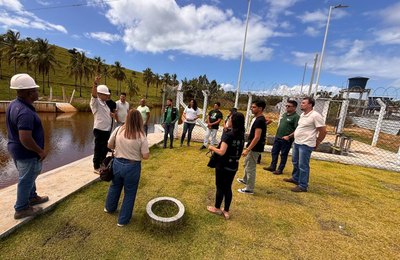 Seinfra realiza visita técnica à ETA em Japaratinga e destaca avanço no abastecimento de água
