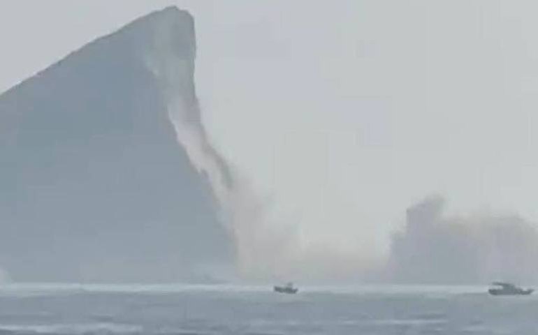 Terremoto destrói 'cabeça' da Ilha da Tartaruga em Taiwan