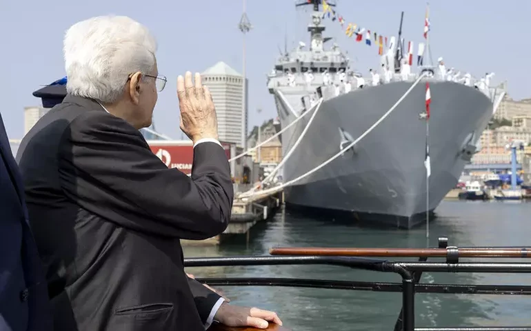 Navio italiano Vespucci conclui volta ao mundo após 2 anos