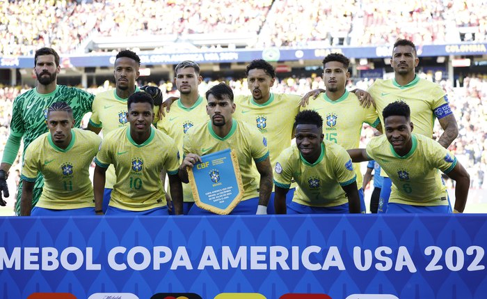 Brasil x Colômbia pela Copa América 2024 no Levis Stadium, na cidade de San Francisco nessa terça-feira 02/07