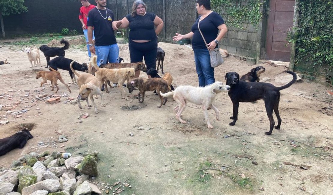 Bem-Estar Animal da OAB Alagoas inspeciona abrigo de cães em Rio Largo