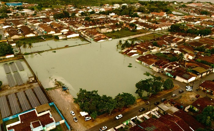 Parte alta do município de Pilar inundada desde sábado Parte alta do município de Pilar inundada desde sábado