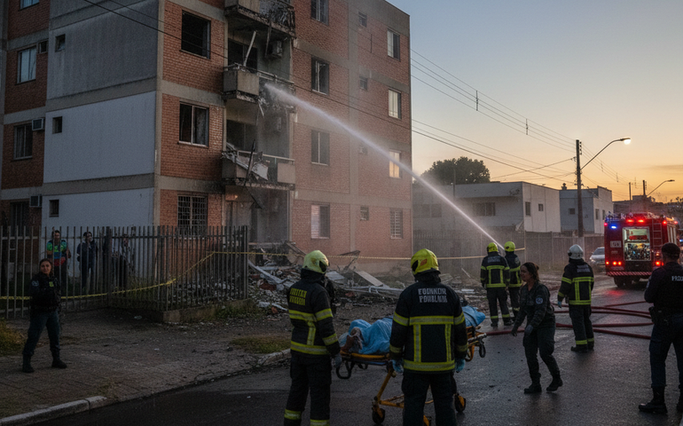 Explosão em condomínio de Gravataí deixa três feridos no RS