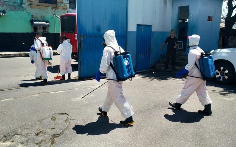 Sede da Semscs e Guarda Municipal recebem desinfecção