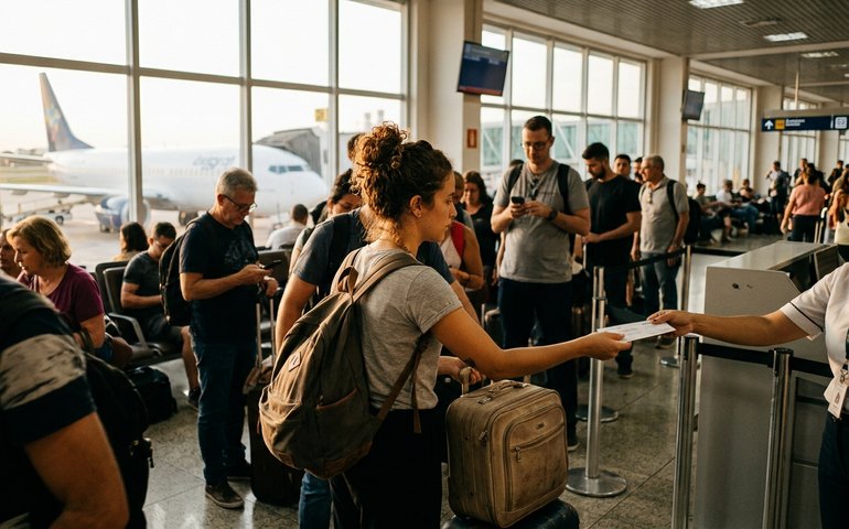 Transporte aéreo de passageiros cresce 7,7% no 1º trimestre de 2026