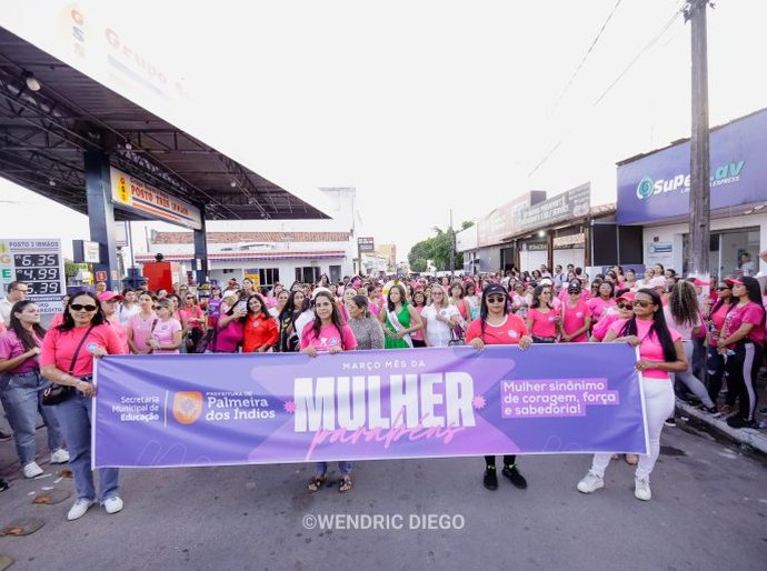 Prefeitura de Palmeira encerra mês de homenagens às mulheres com primeira edição da “Caminhada Delas”