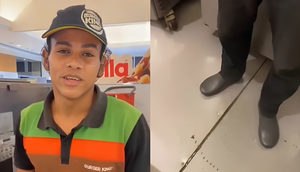 Funcionário do Burguer King é impedido de ir ao banheiro e urina na roupa em Sergipe; VÍDEO