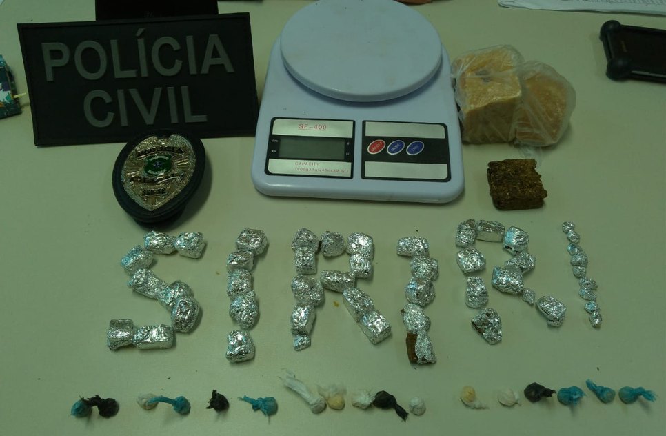 drogas encontrada em Siriri