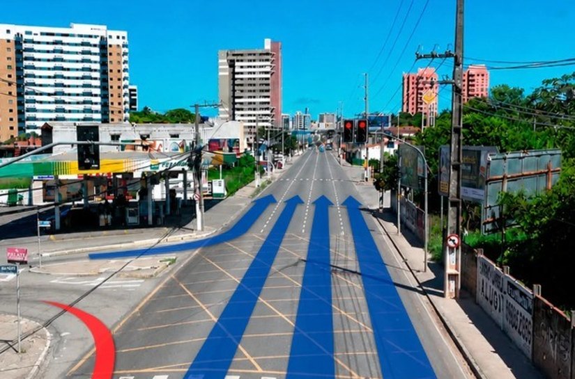 Avenida Gustavo Paiva ganha novo trecho com mão única sentido Centro