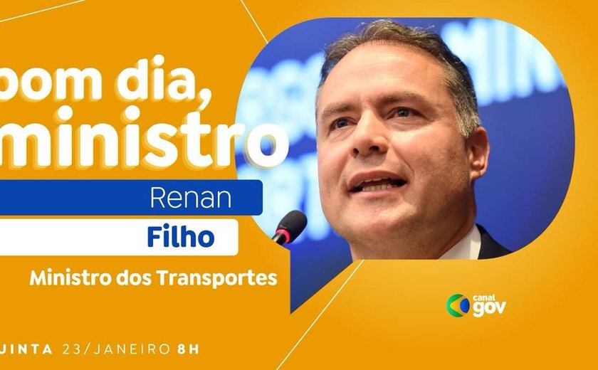 Renan Filho detalha investimentos na infraestrutura do país e perspectivas para 2025 no 'Bom Dia, Ministro' desta quinta-feira (23)