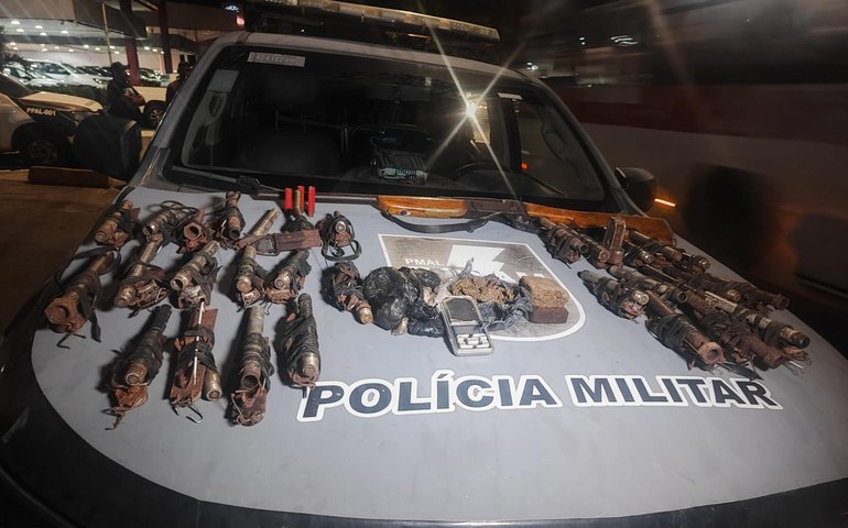 Rotam apreende 30 armas de fogo artesanais e uma espingarda durante ação em Rio Largo