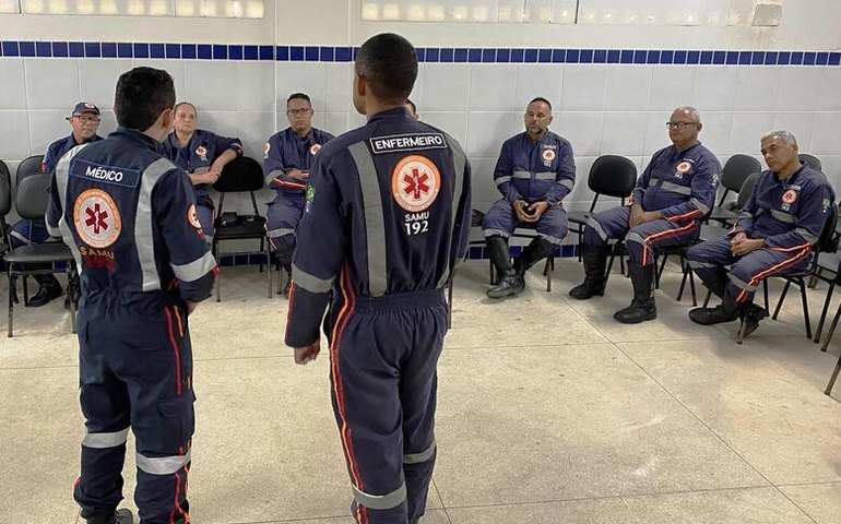 Samu retoma projeto de educação continuada para socorristas das Bases Descentralizadas