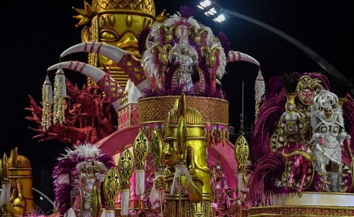 Desfile das Escolas de Samba no Rio de Janeiro