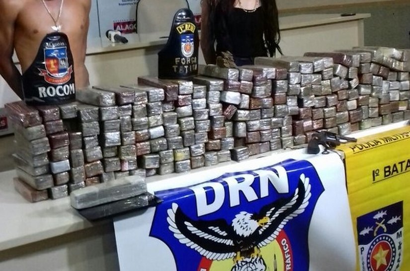 Segurança Pública apreende 130 quilos de drogas em Maceió