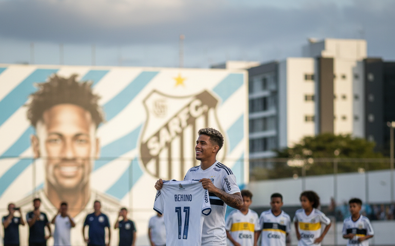 Gabriel Menino destaca idolatria por Neymar e celebra chegada ao Santos