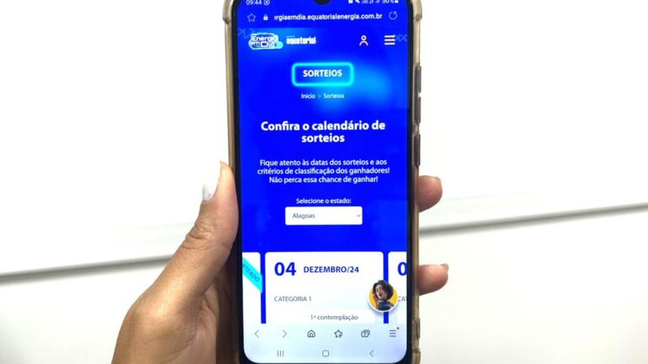 Equatorial Alagoas realizará mais dois sorteios da promoção com prêmios de até R$ 2 mil, somente em dezembro