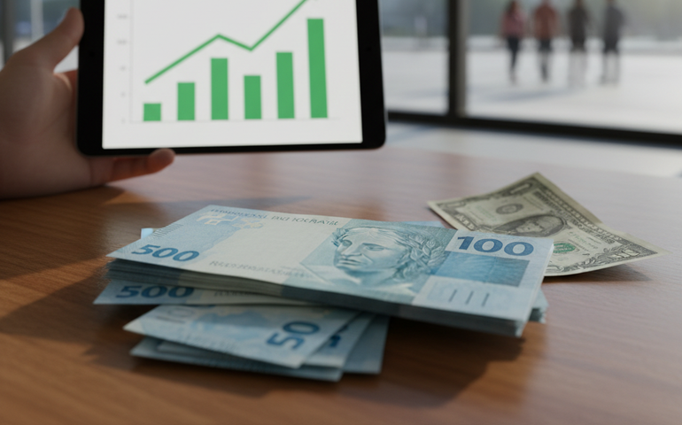 Real se valoriza com dólar em baixa e queda do desemprego