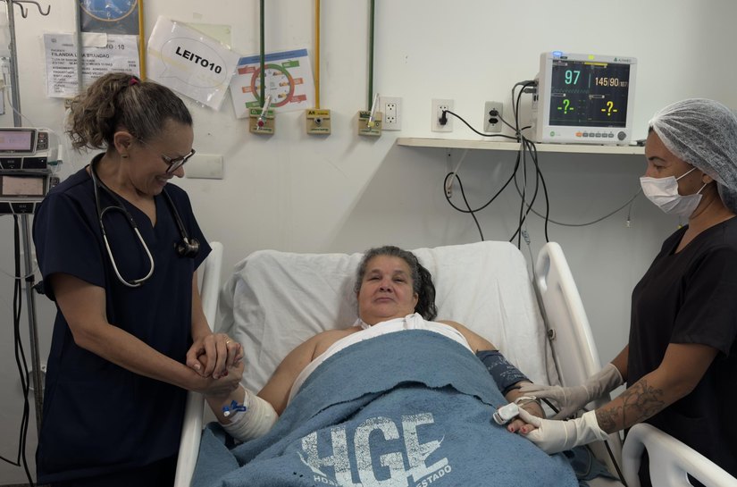 Equipe multidisciplinar do HGE salva a vida de marisqueira que sofreu o quarto AVC