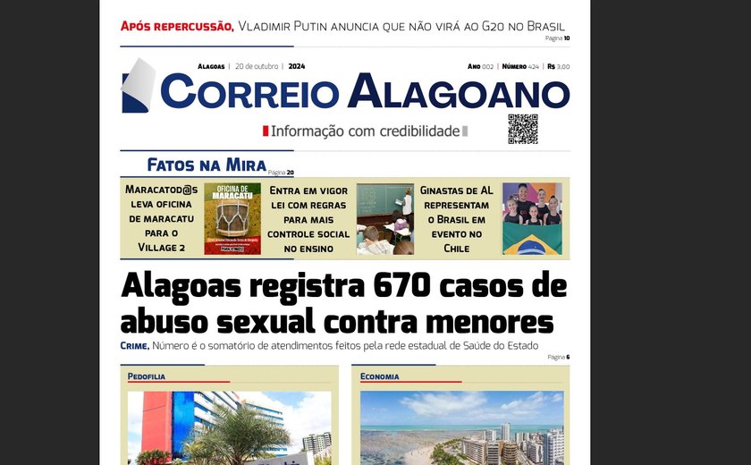 Alagoas registra 670 casos de abuso sexual contra menores