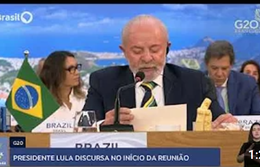 Presidente Lula discursa na abertura do G20