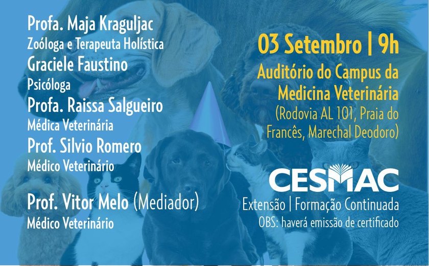 Mesa-redonda debate a relação entre humanos e animais com foco em bem-estar e saúde