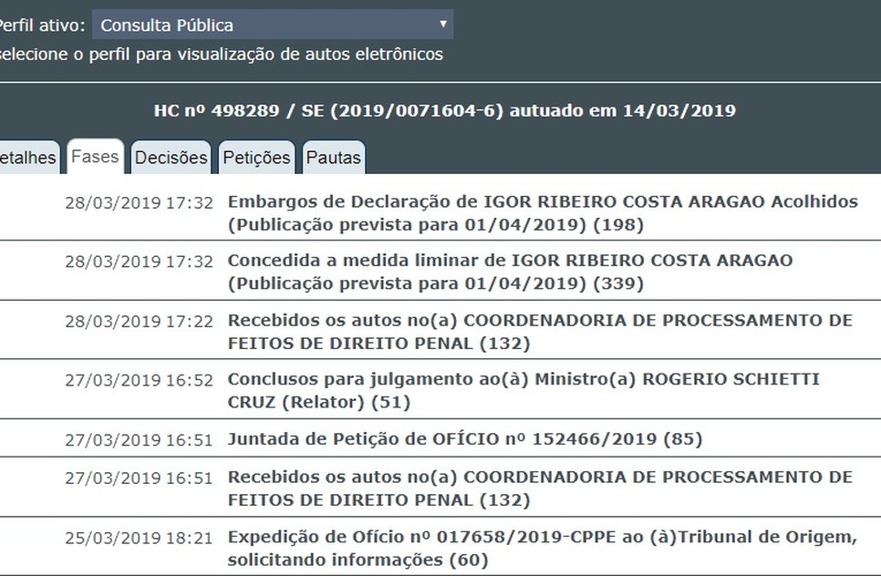 PRINT DECISÃO DO STJ IGOR VALMIR
