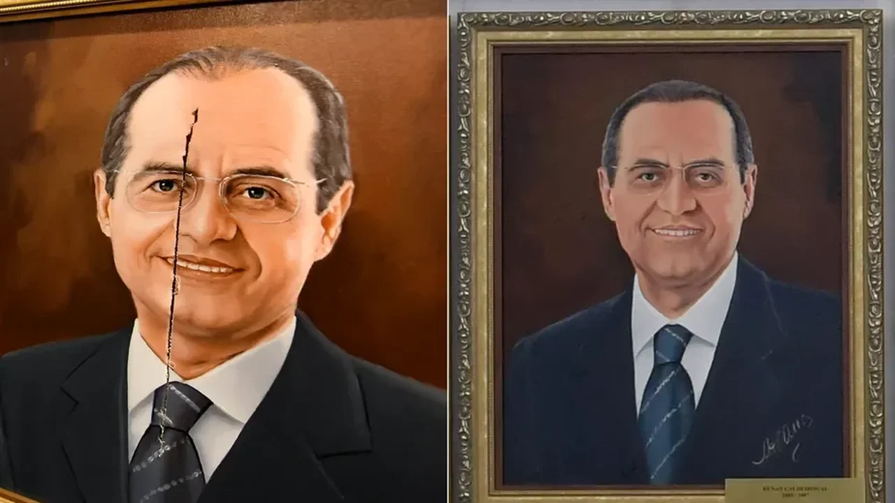 Renan cabeludo no Senado