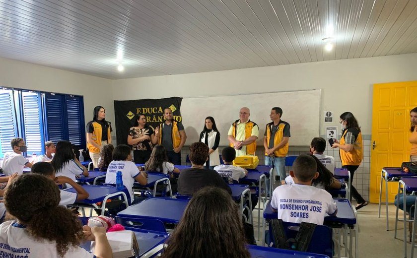 Projeto leva educação no trânsito para alunos da rede municipal