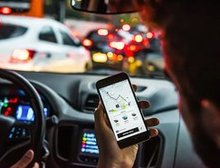 Motoristas de aplicativo fazem paralisação Reprodução