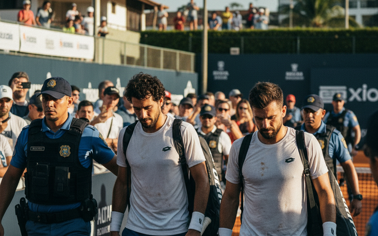 Dois tenistas estrangeiros são detidos por injúria racial durante torneio em Itajaí