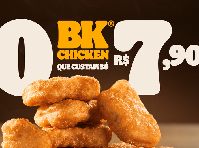 Na ponta do lápis: Burger King® anuncia 10 BK® Chicken por menos que um pacote de figurinhas