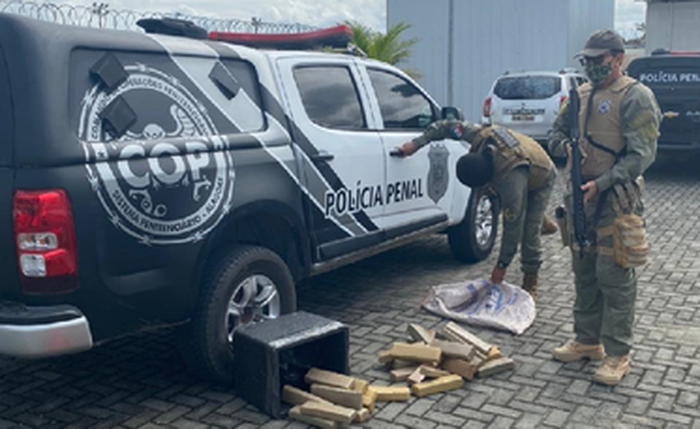 Operação apreende 35 kg de maconha com jovem na Serraria