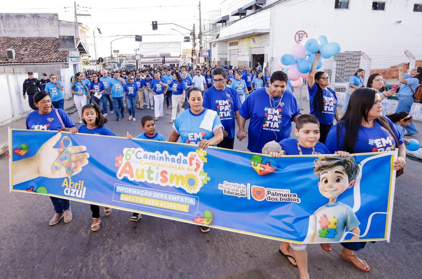 VI Caminhada pela Conscientização do Autismo é promovida pela Prefeitura de Palmeira